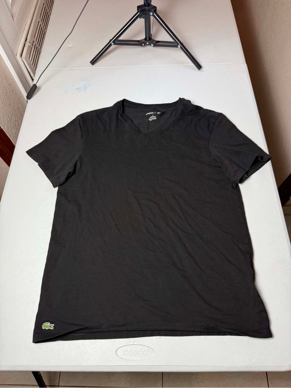 Lacoste Underwear Women’s Size XLarge V-Neck Short Sleeve Tee